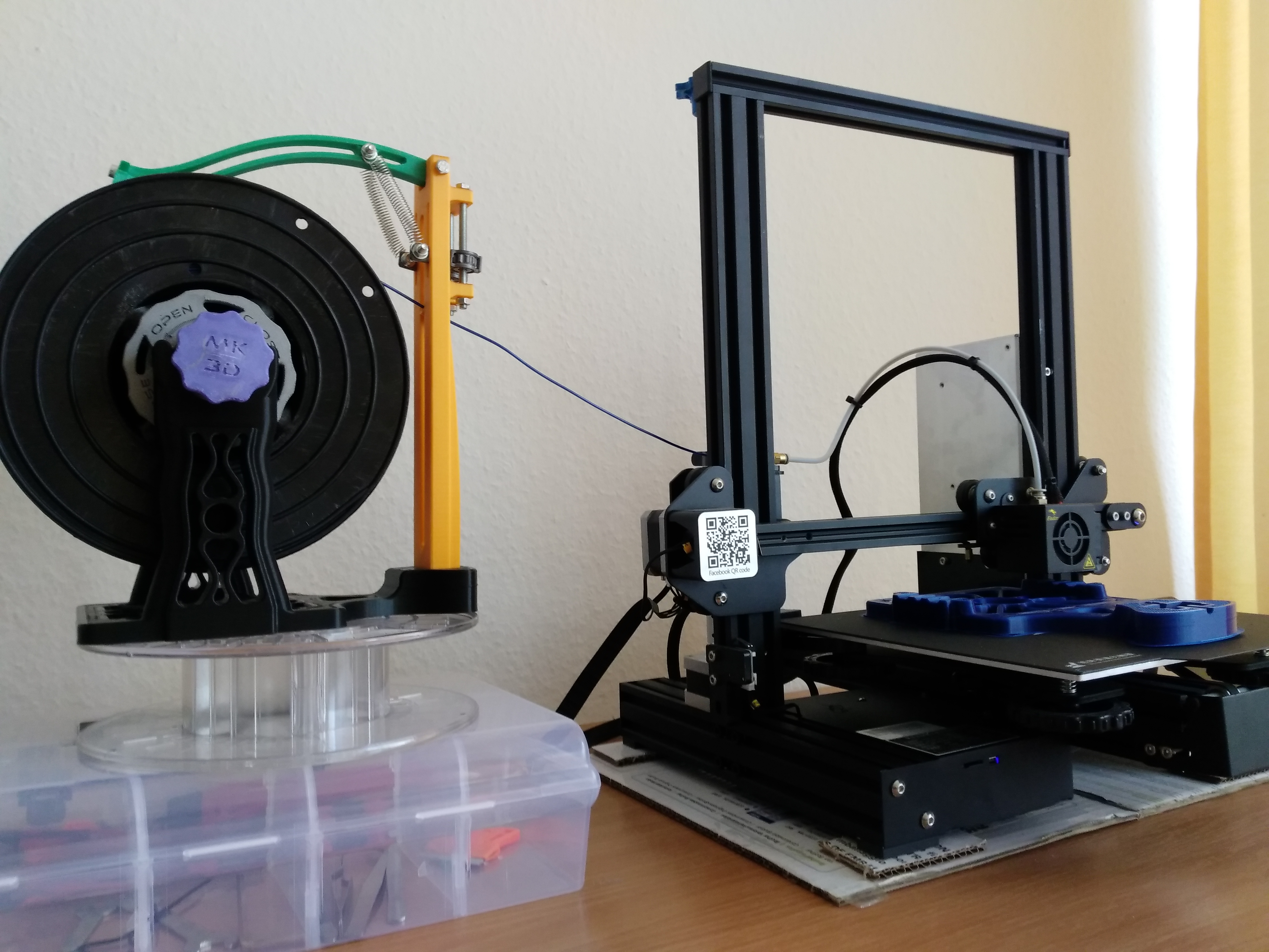 3D打印机丝线轴保持架3D数模图纸 STP格式
