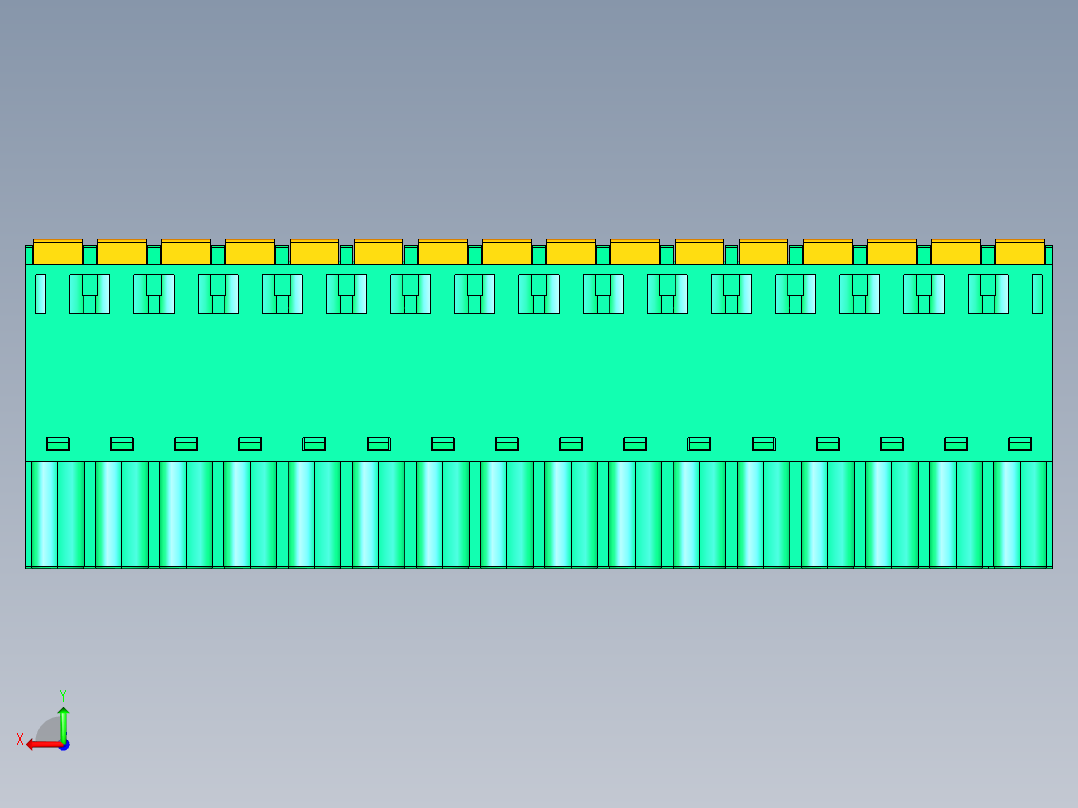 DEGSON 2EDG 系列 5.0mm 可插拔接线端子组-2EDGKD-5.0-16P-14-00AH后视图