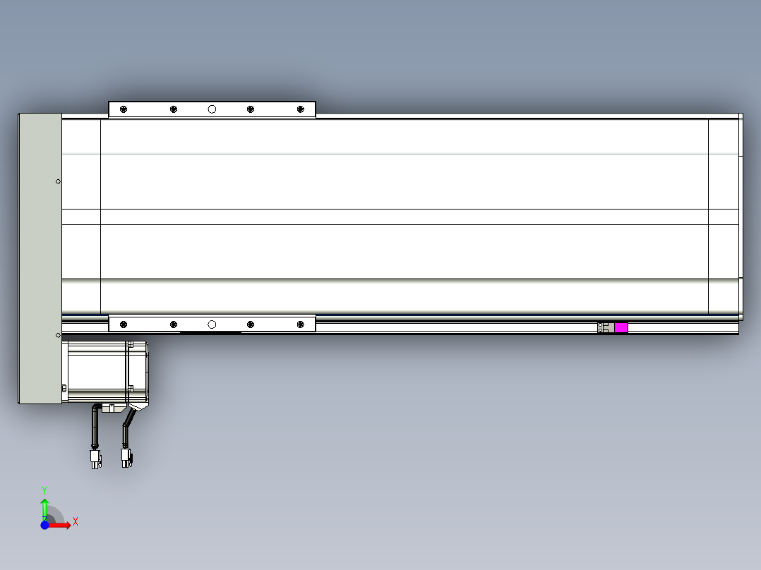 VF丝杆传动-一般环境VF27-Lxx-C-S500-BL-ZP75-C3前视图