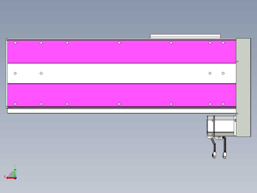 VF丝杆传动-一般环境VF27-Lxx-C-S500-BL-ZP75-C3后视图