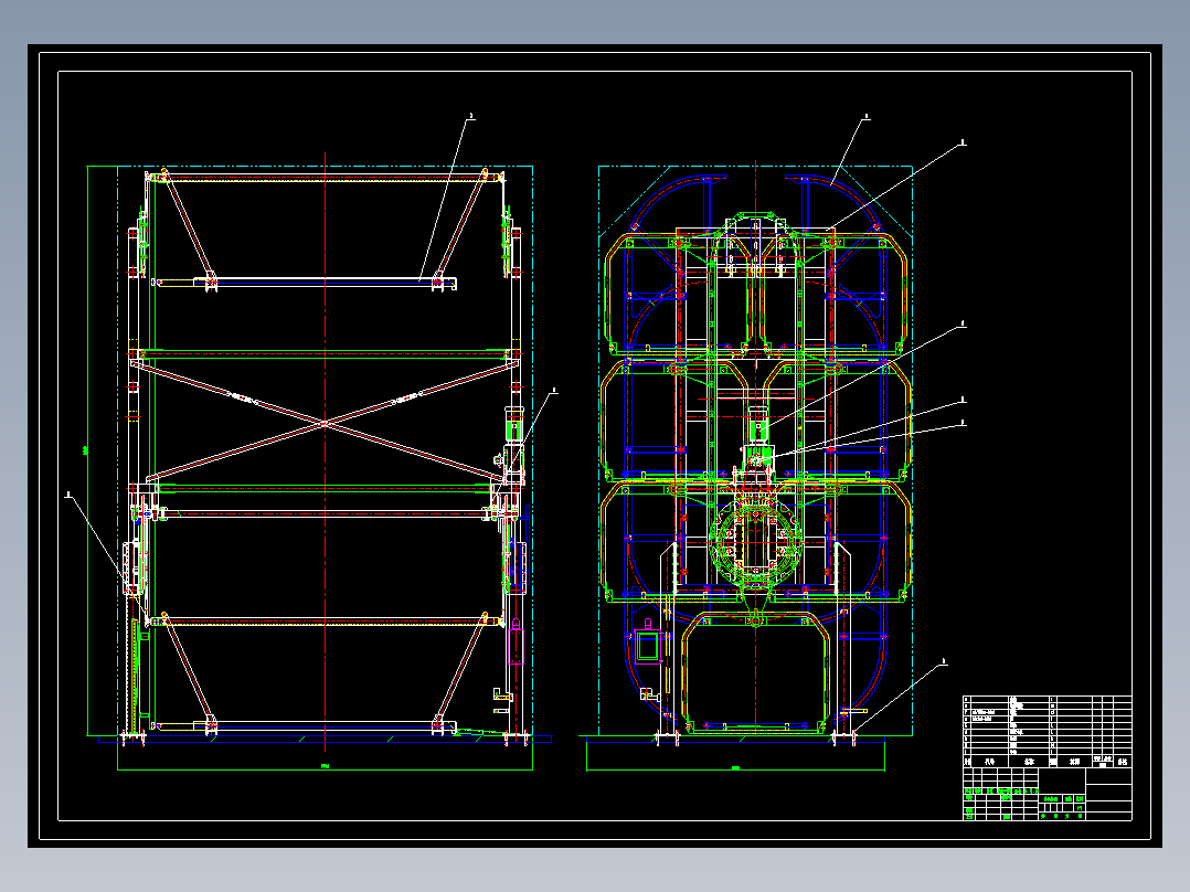 垂直循环立体车库设计