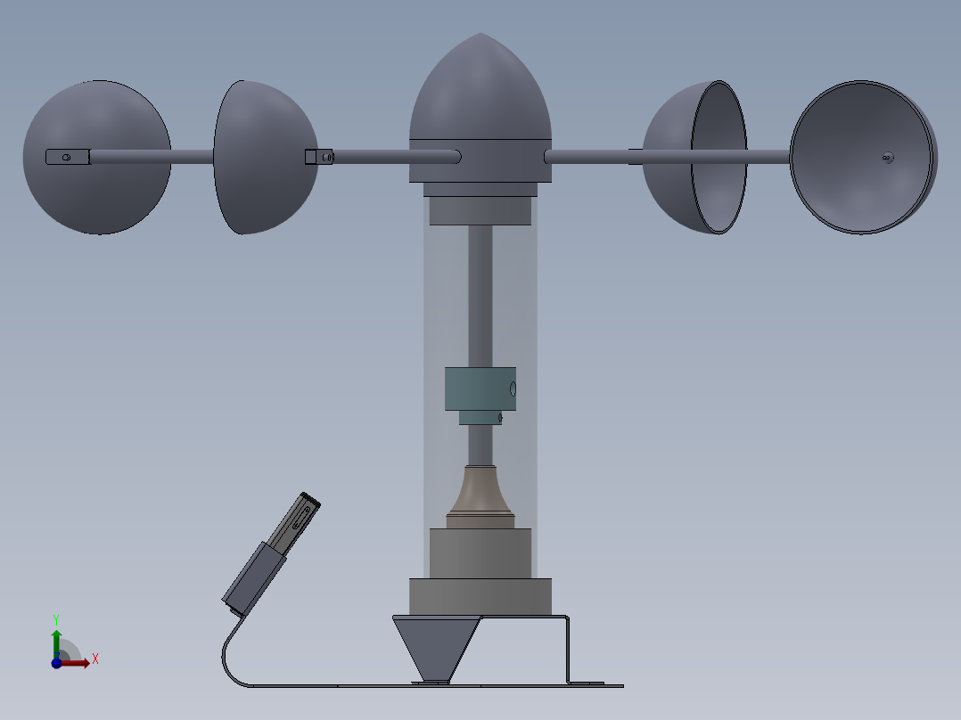 风车手机充电器前视图