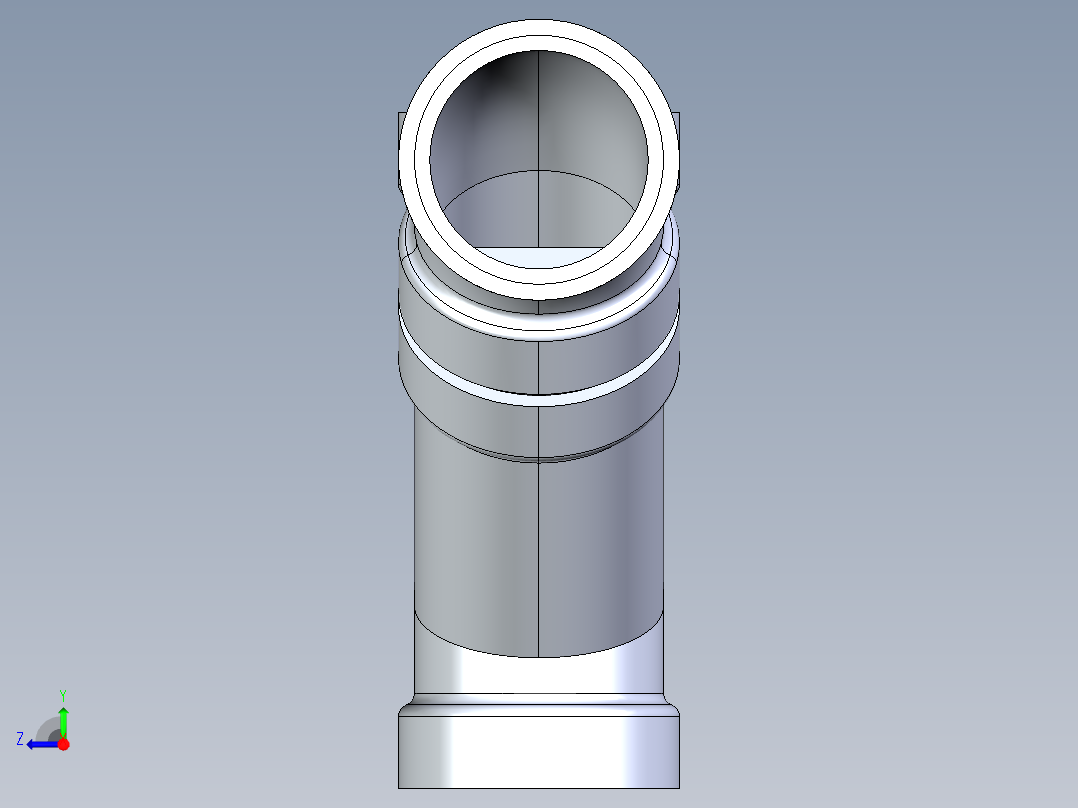 船舶管路系统S11_SeaDrainPLUS_DoubleComboWye-SxSxSxS_37E268203_3in Sea Drain Plus - Double Wye - SxSxSxS右视图