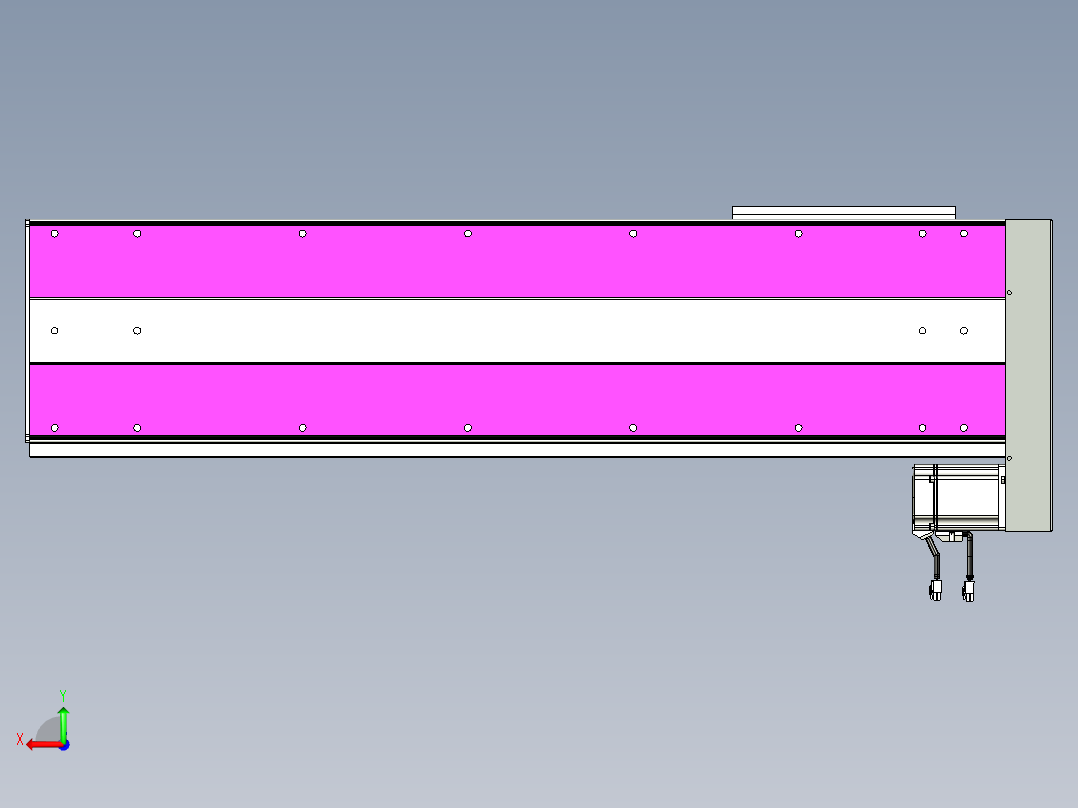 VF丝杆传动-一般环境VF27-Lxx-C-S800-BL-ZP75-C3后视图