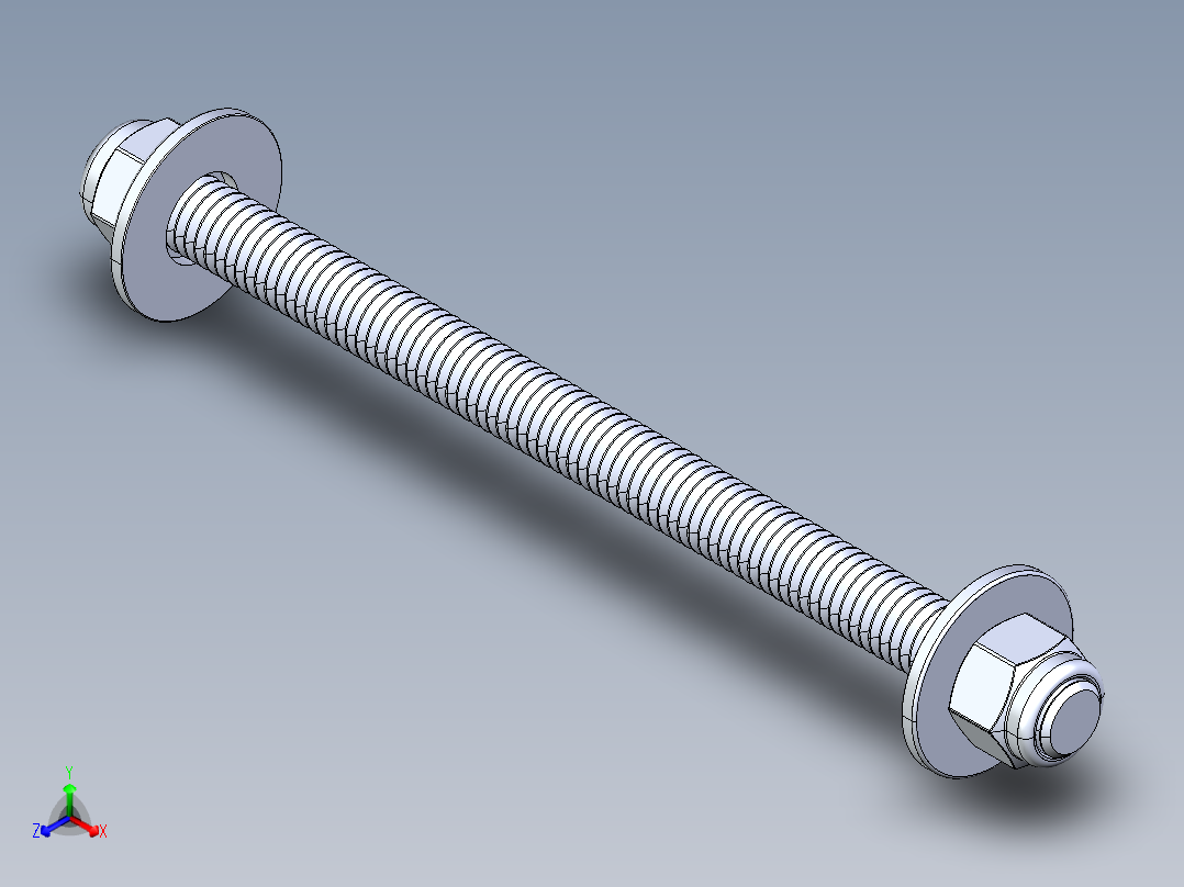 紧固件-IGES 0.3750 All-Thread