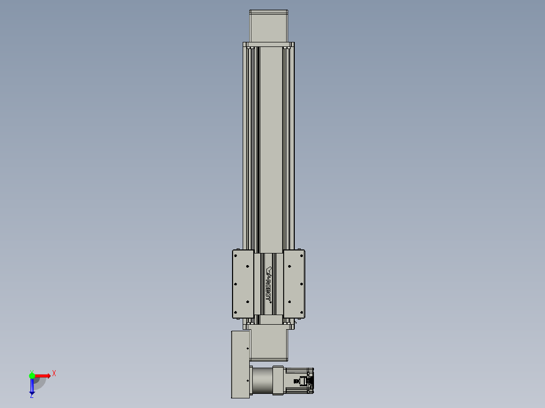 威洛博直线电机模组EB16-L208-S600-BR-ZP75-MS3-5K俯视图