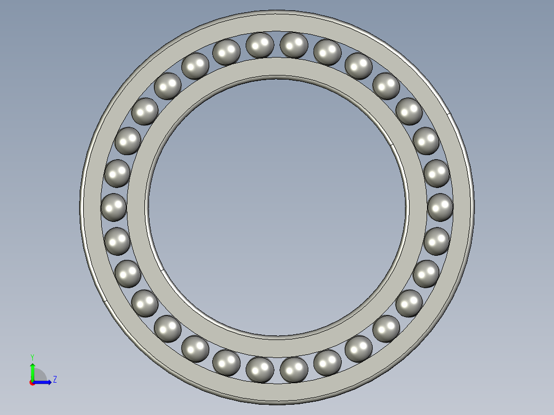深沟球轴承6052左视图