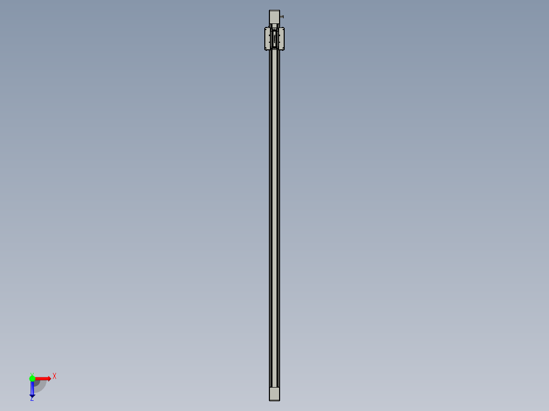 威洛博直线电机模组EB6-L140-S1950-光轴俯视图