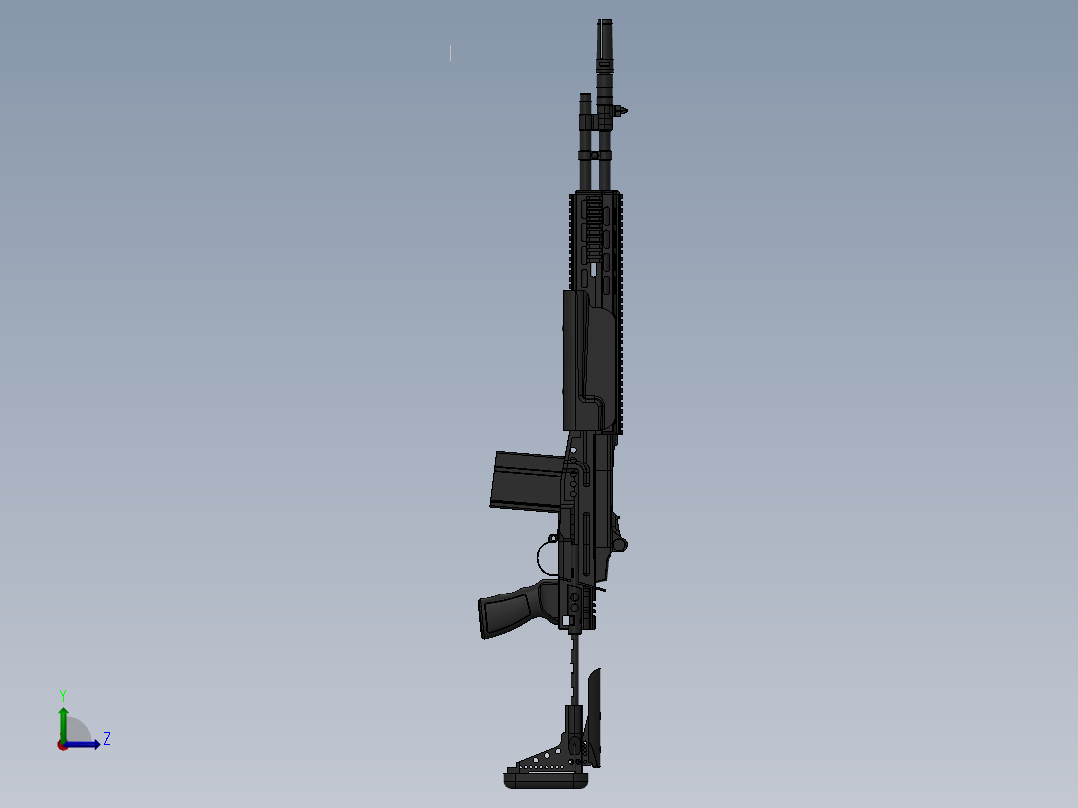 MK14射手步枪左视图