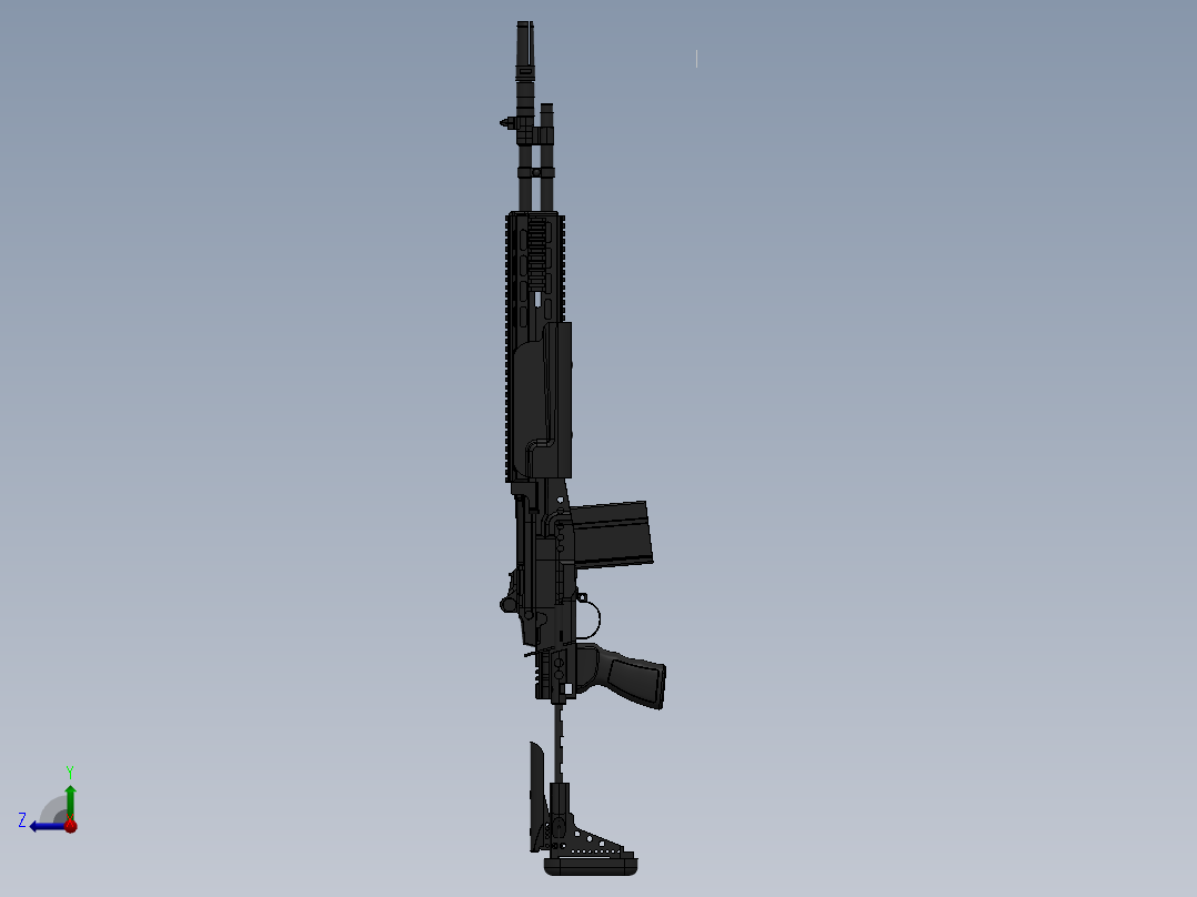 MK14射手步枪右视图