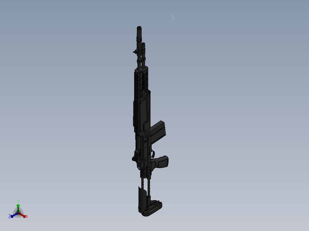 MK14射手步枪正等轴测图