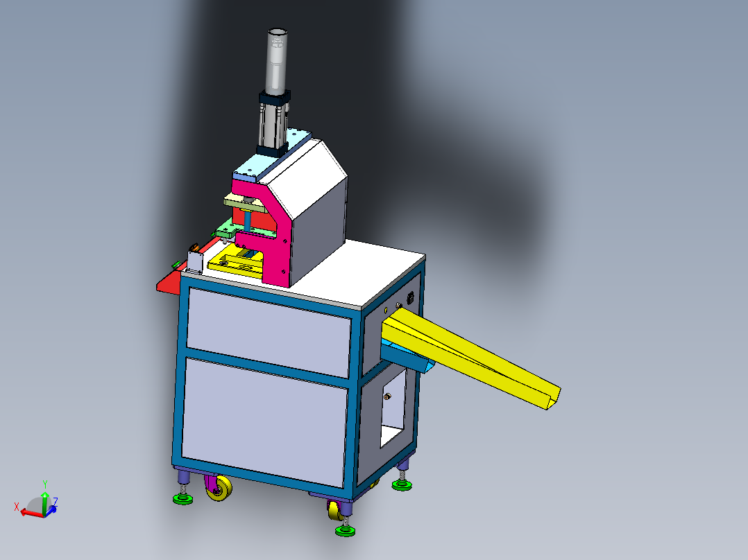 塑胶切水口机、非标自动化设备<span style='color: red'>3D</span>模型