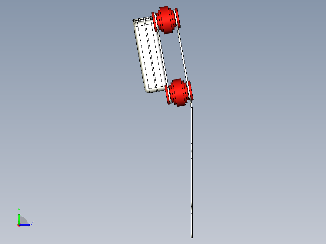 AUTOCAD 防震相机架左视图