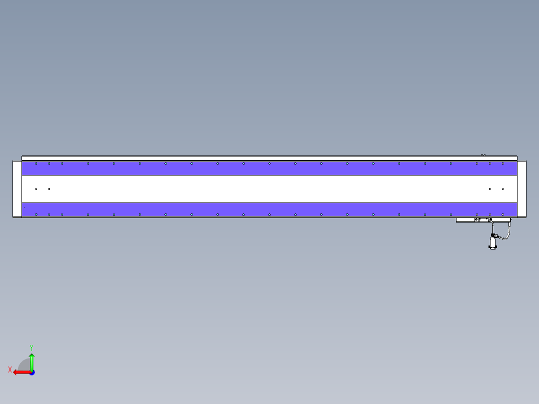 威洛博VL系列直线电机模组-VL22H3-S1650后视图