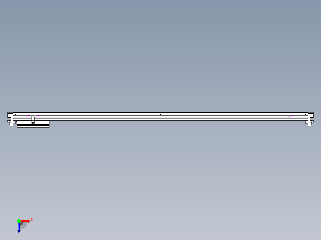 威洛博VL系列直线电机模组-VL22H3-S1650俯视图