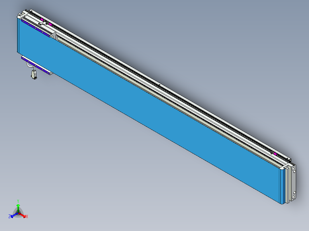 威洛博VL系列直线电机模组-VL22H3-S1650正等轴测图