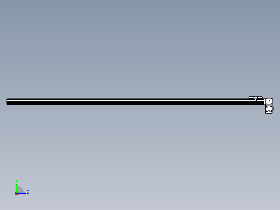 同步带全封闭直线模组TPA-HCB-105D-90-L2250-RP-C-P20-N3左视图