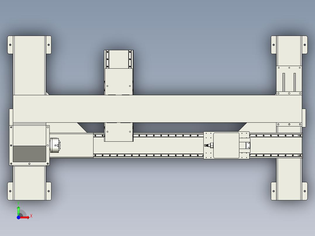 门式缠绕机设计含三维图==906357==250前视图
