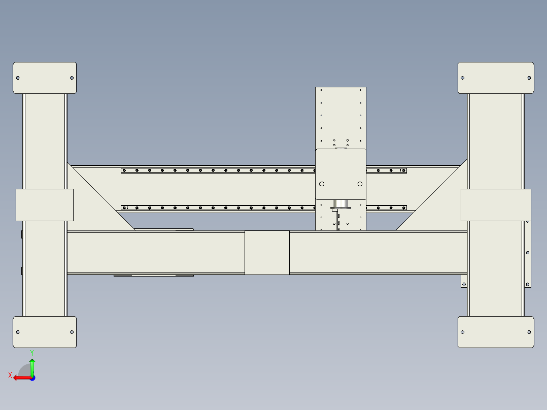门式缠绕机设计含三维图==906357==250后视图