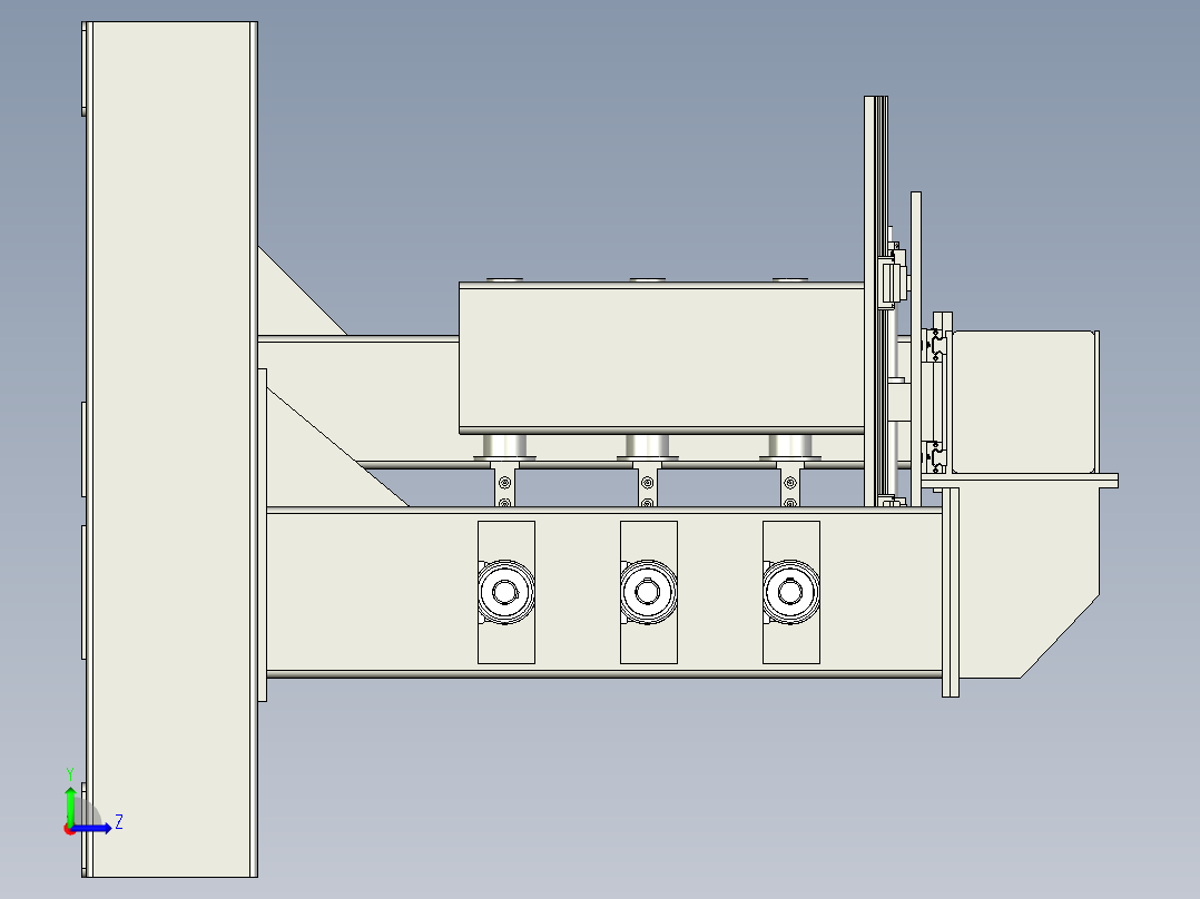 门式缠绕机设计含三维图==906357==250左视图