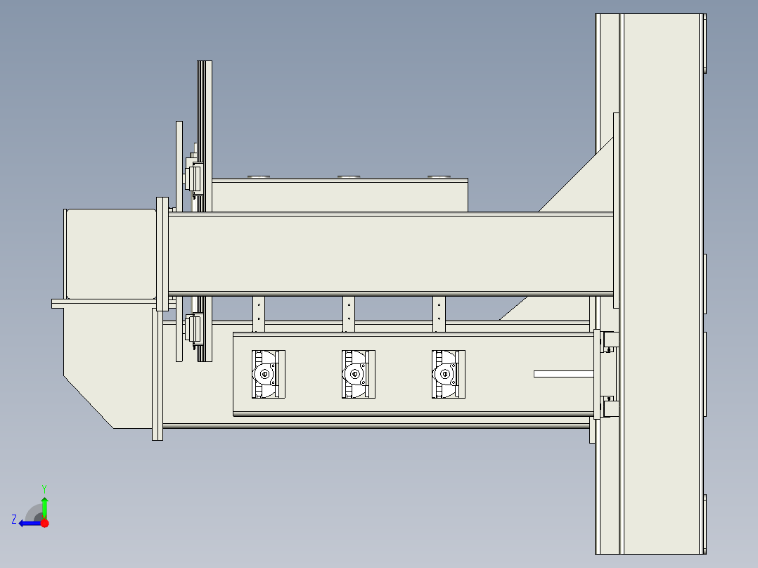 门式缠绕机设计含三维图==906357==250右视图