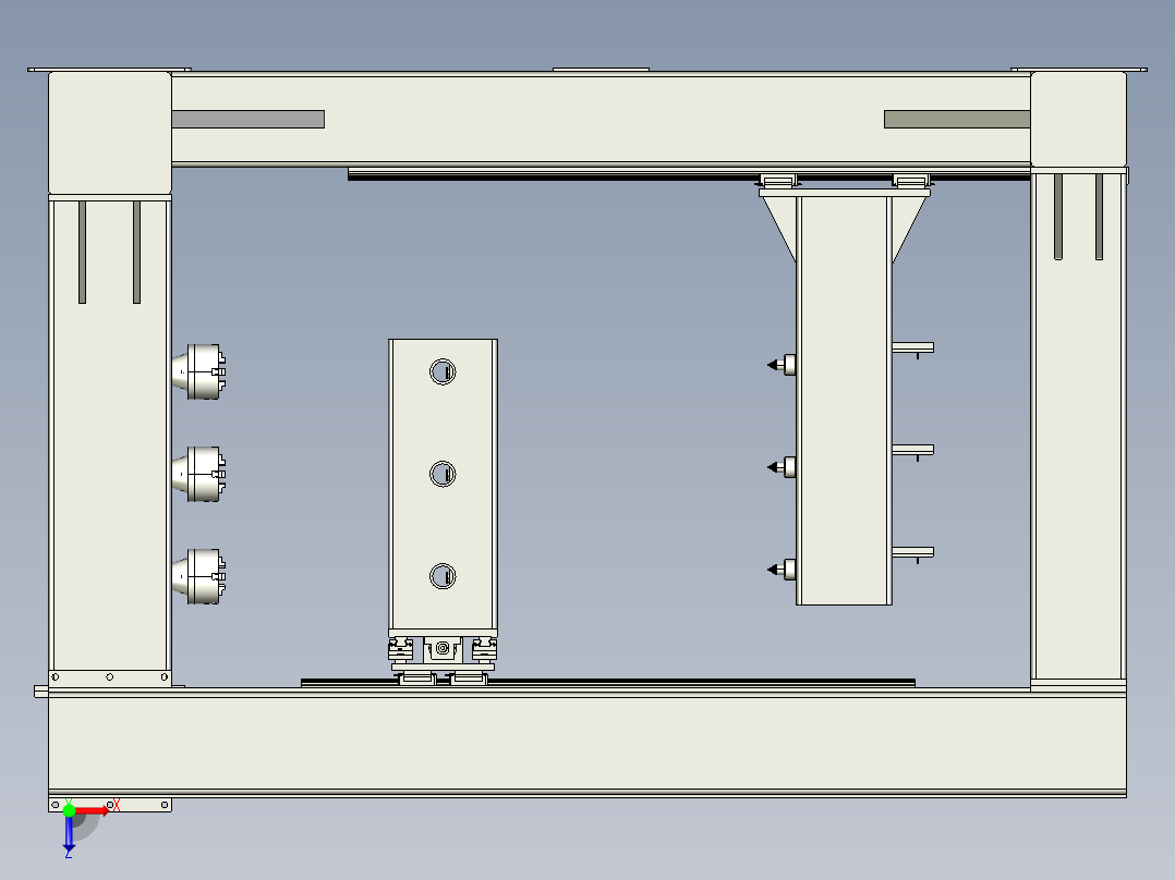 门式缠绕机设计含三维图==906357==250俯视图