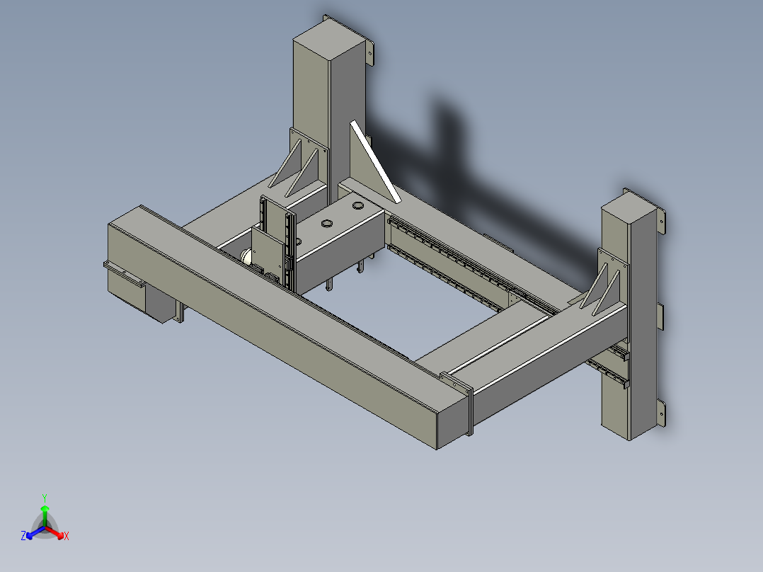 门式缠绕机设计含三维图==906357==250正等轴测图