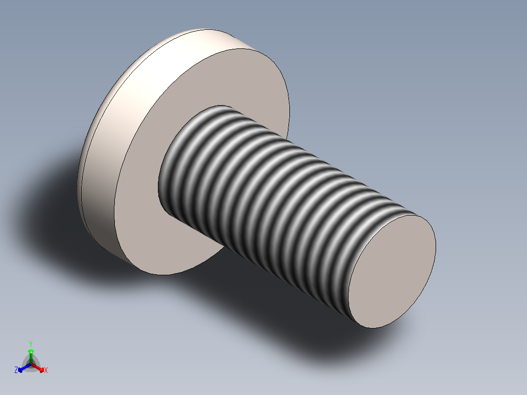 螺丝 M6 十字盘头-M6x13 Screw head.SLDPRT
