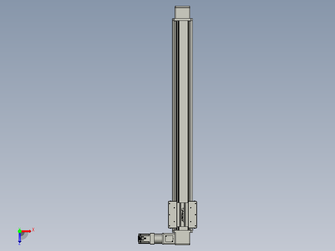 威洛博直线电机模组EB16-L208-S1400-R-ZP75-MS3-5K俯视图