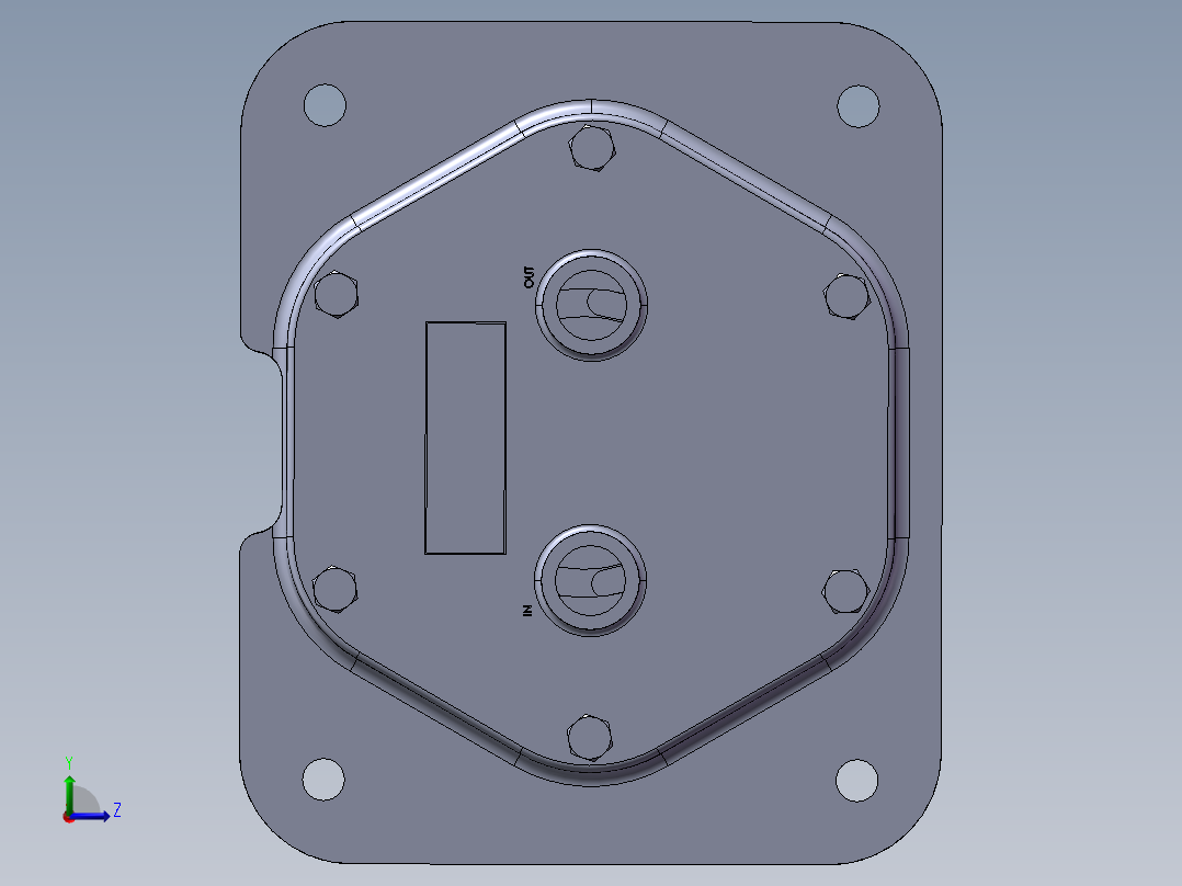 可变轴向柱塞泵左视图