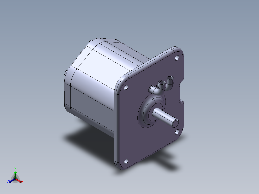可变轴向柱塞泵正等轴测图