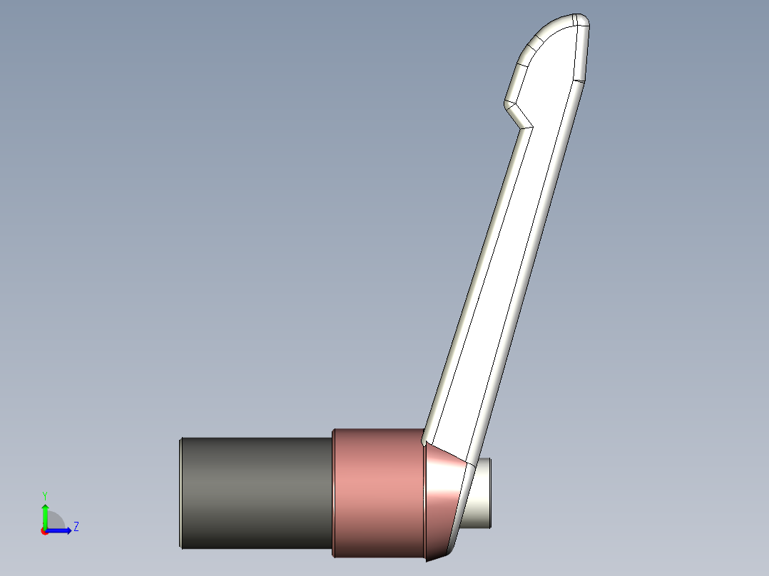 調整式把手(鋅合金)5569-3D多系列多零件图纸模型左视图
