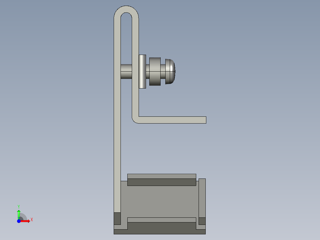 基恩士LV-F1-1R_kc图纸模型前视图