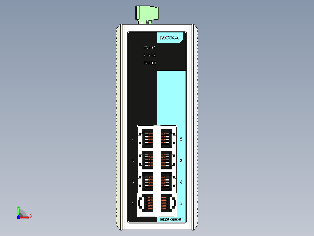全千兆位非托管以太网交换机前视图