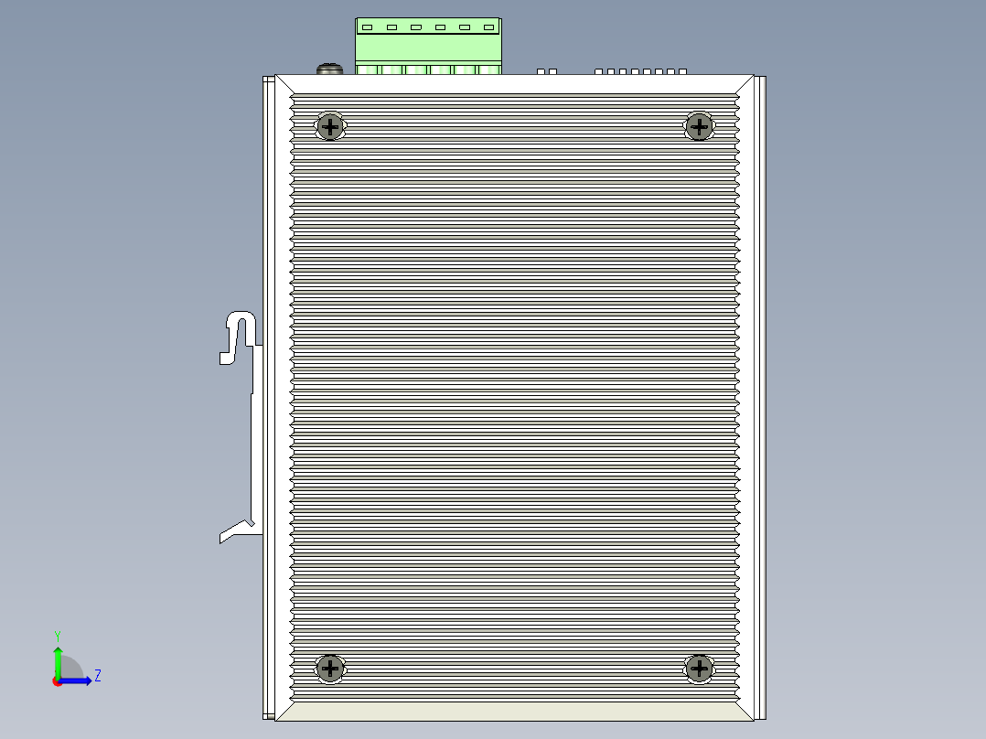 全千兆位非托管以太网交换机左视图