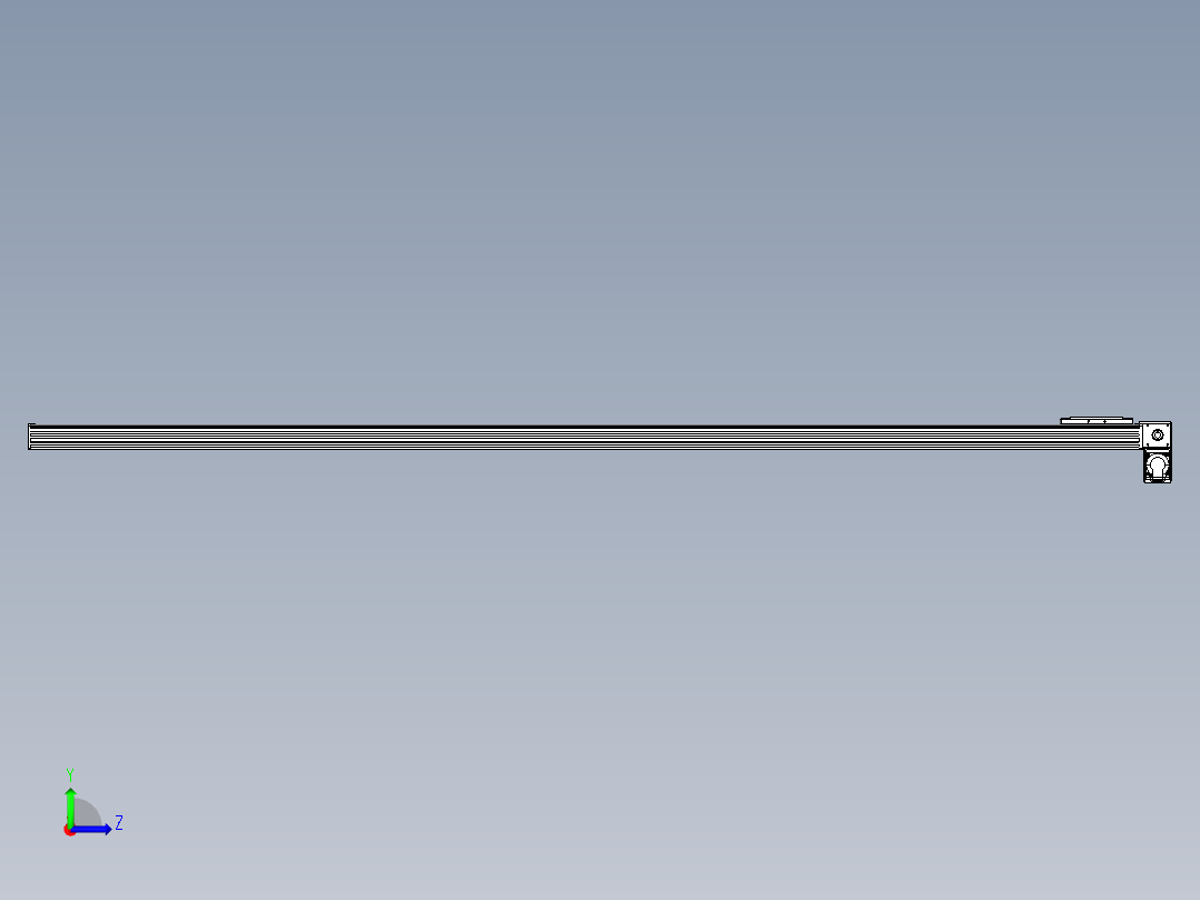 同步带全封闭直线模组TPA-HCB-14D-120-L2500-RP-C-P40-N3左视图