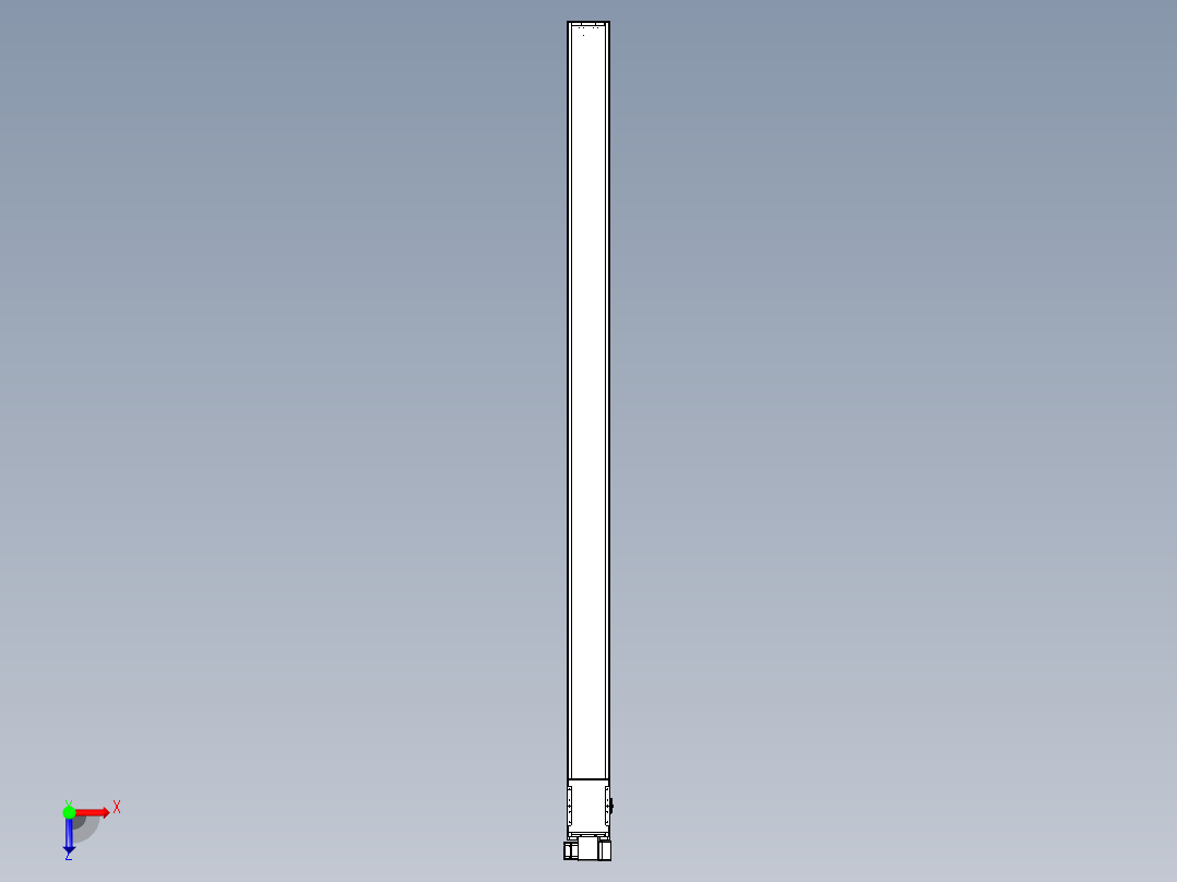 同步带全封闭直线模组TPA-HCB-14D-120-L2500-RP-C-P40-N3俯视图