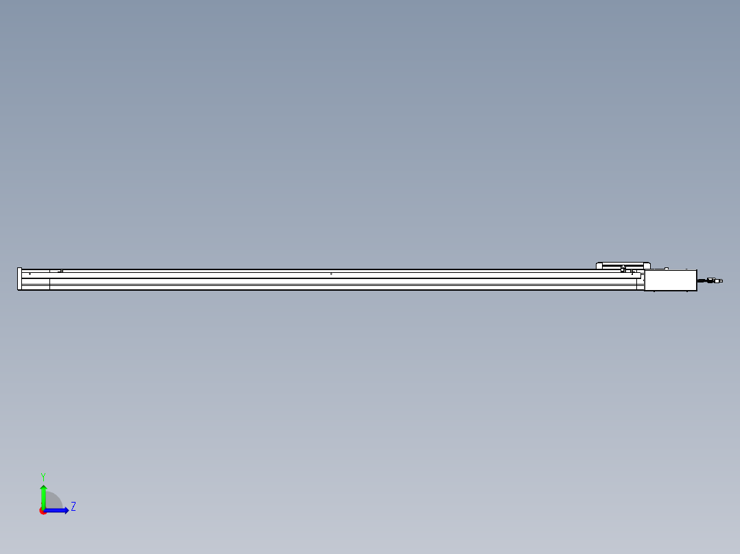 威洛博LB.GB同步带传动--欧规系列LB6A-L65-S1700-BR左视图