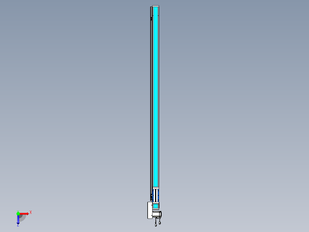 威洛博LB.GB同步带传动--欧规系列LB6A-L65-S1700-BR俯视图