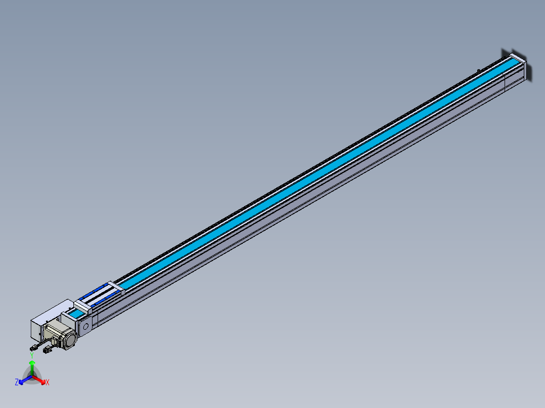 威洛博LB.GB同步带传动--欧规系列LB6A-L65-S1700-BR正等轴测图