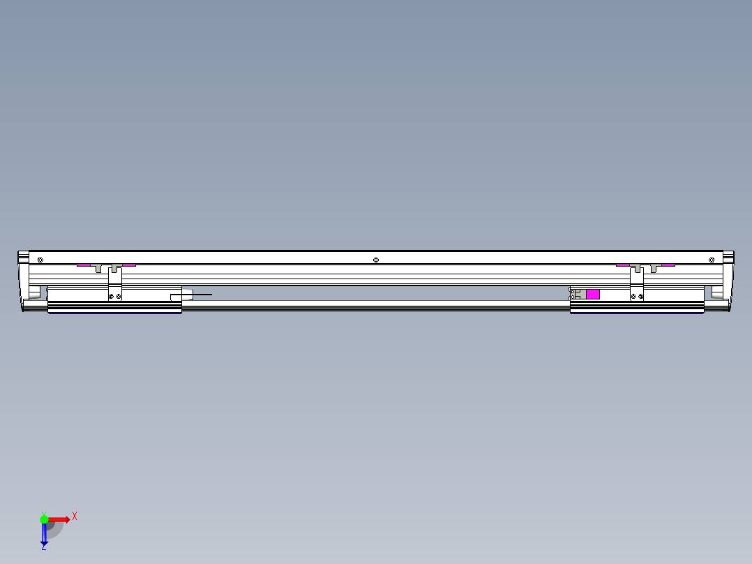 威洛博VL系列3d模型模组2VL14S2Y-S500俯视图