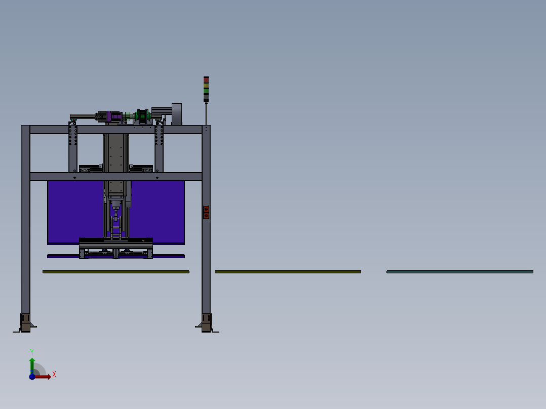 大尺寸显示器立直机前视图