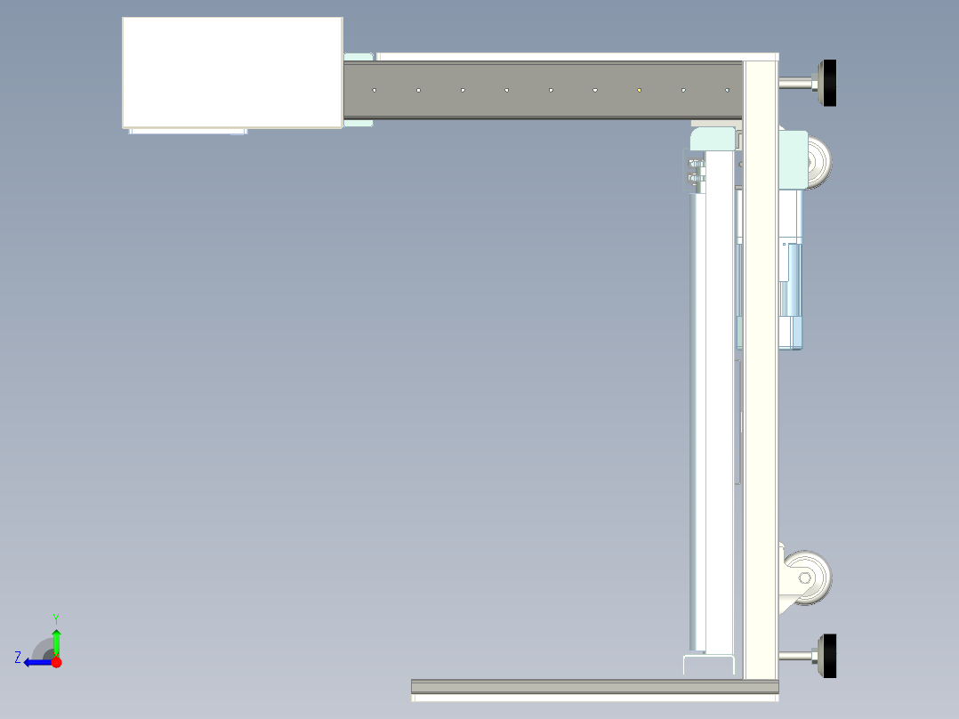 自动升降台右视图