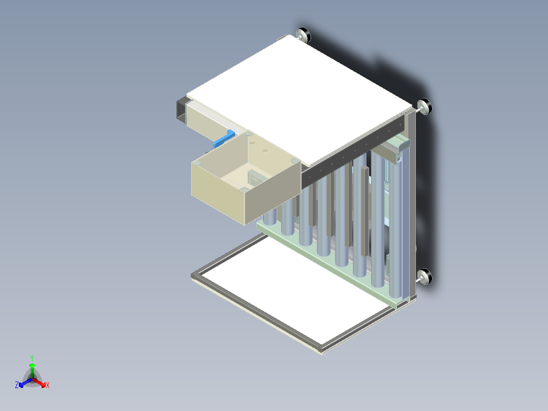 自动升降台正等轴测图