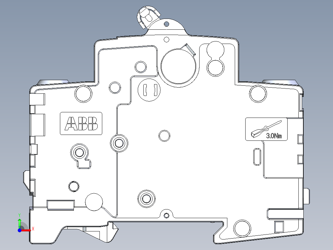 ABB断路器前视图