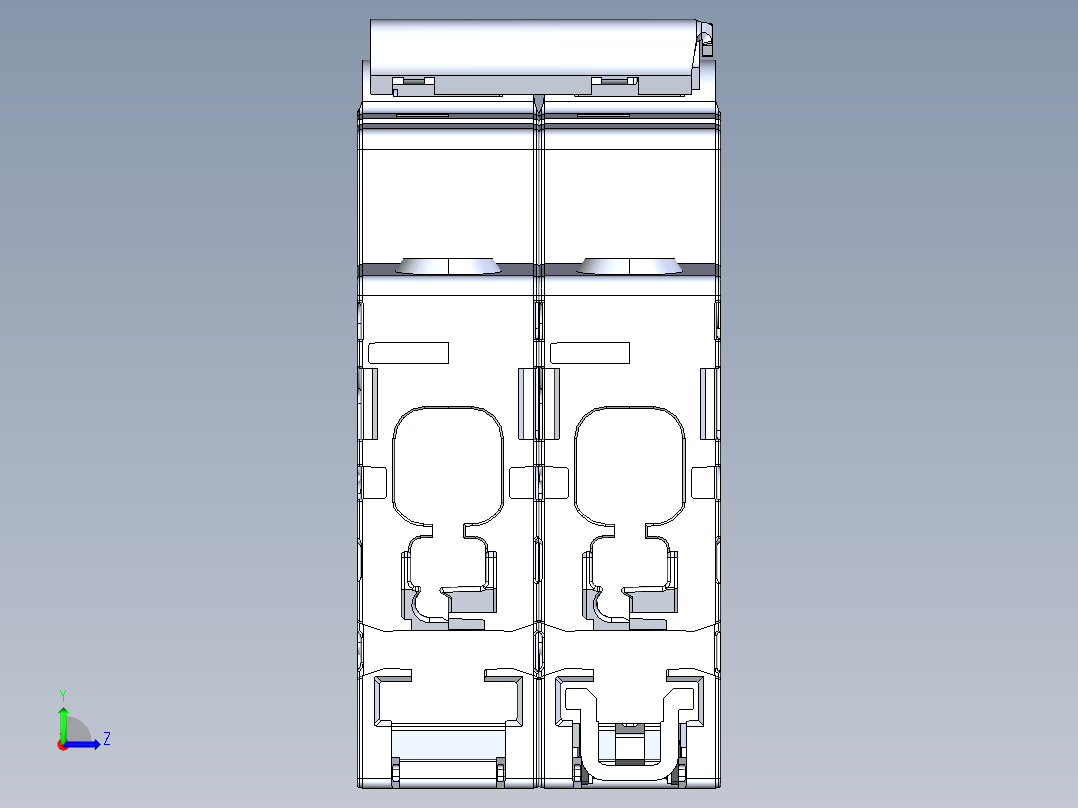 ABB断路器左视图