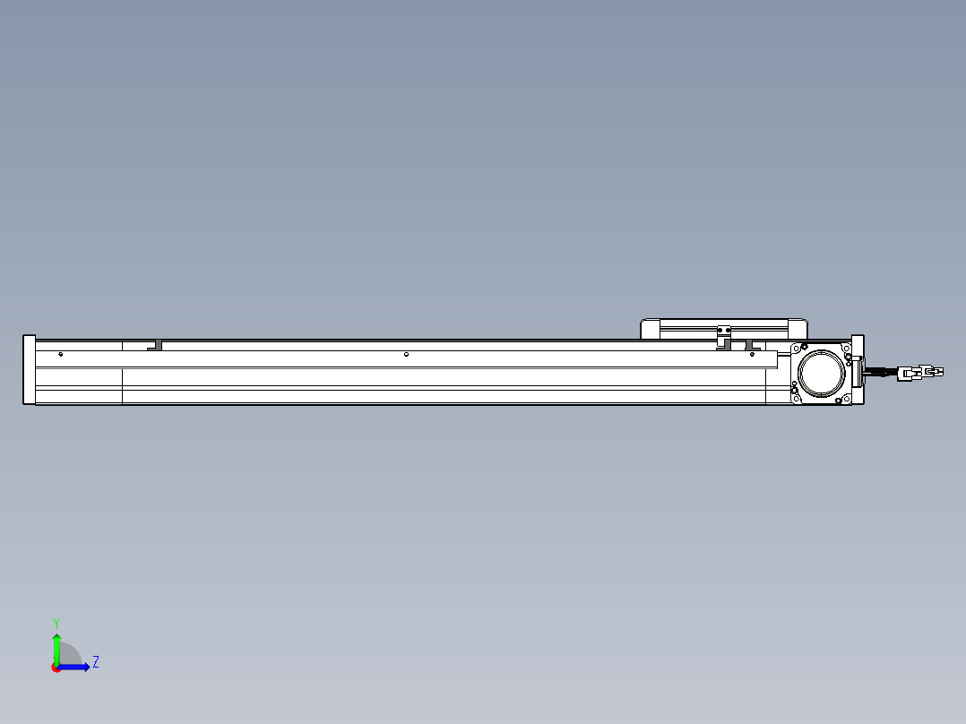威洛博LB.GB同步带传动--欧规系列LB6A-L130-S550-BR左视图