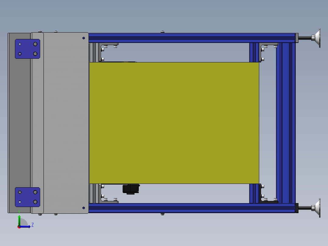 摆轮分拣输送机左视图