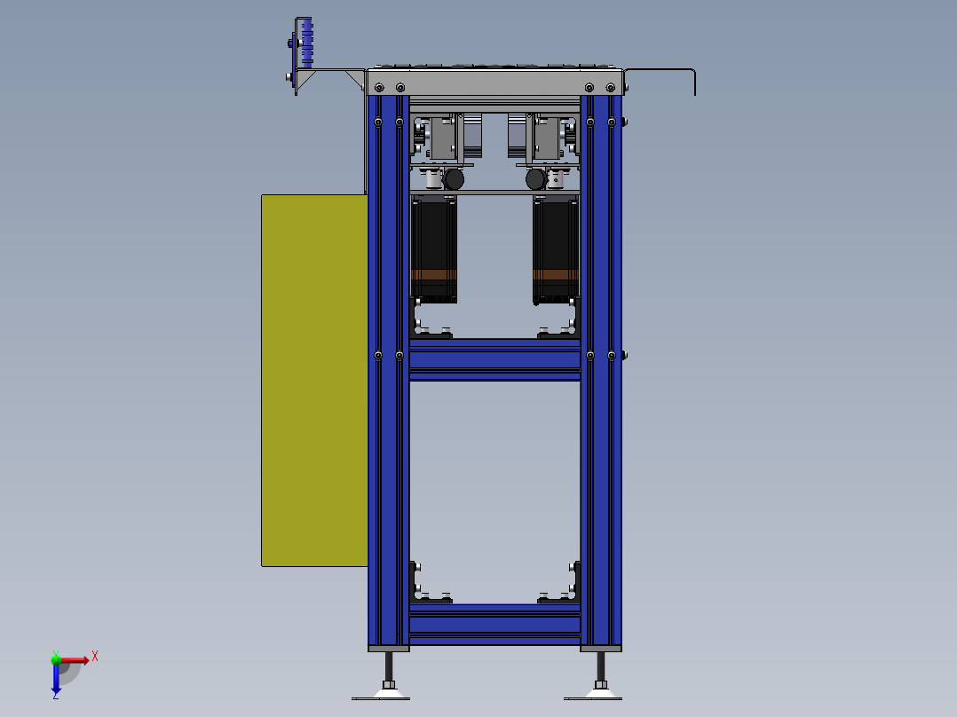 摆轮分拣输送机俯视图
