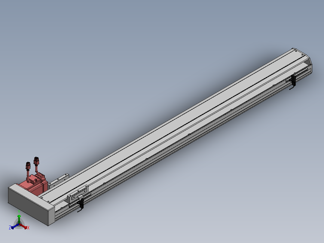 精密模组MY120-T10-1000L-BR-P20B-C4-C正等轴测图